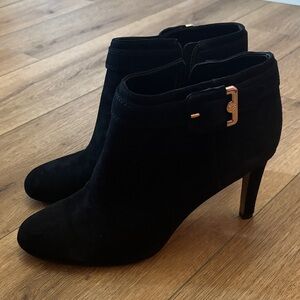 Vince Camino Black Suede Ankle Boots